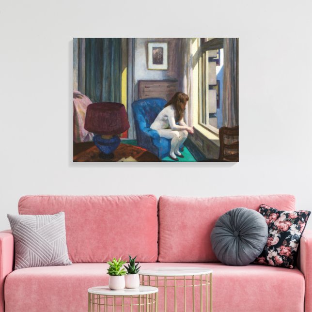 Impressão Em Tela Onze da Manhã | Edward Hopper | (Insitu(Sala de estar))