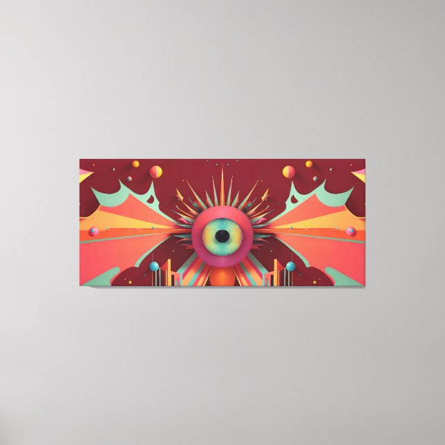 Impressão Em Tela OpArt do Dream Horizon Ken Gage Fantasy (Frente)