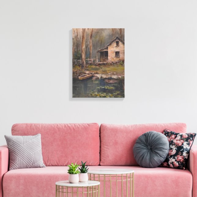 Impressão Em Tela Opção "Ficar" 2 (Insitu(Sala de estar))
