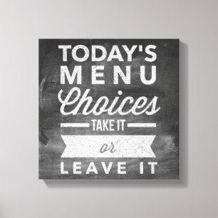 Impressão Em Tela Opções de menu 12" x 12", 1,5", Solteiro