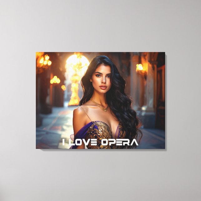 IMPRESSÃO EM TELA OPERA - I LOVE OPERA (Frente)