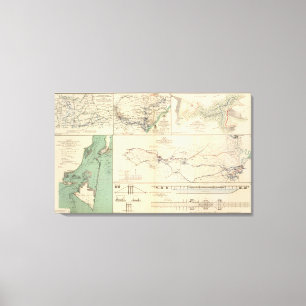 Impressão Em Tela Operações do exército de Potomac