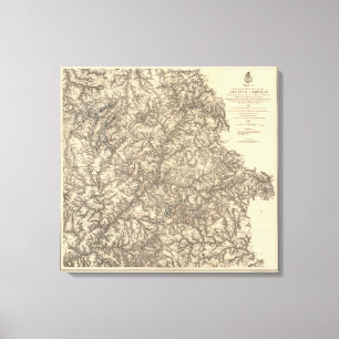 Impressão Em Tela Operações militares da campanha 3 de Atlanta