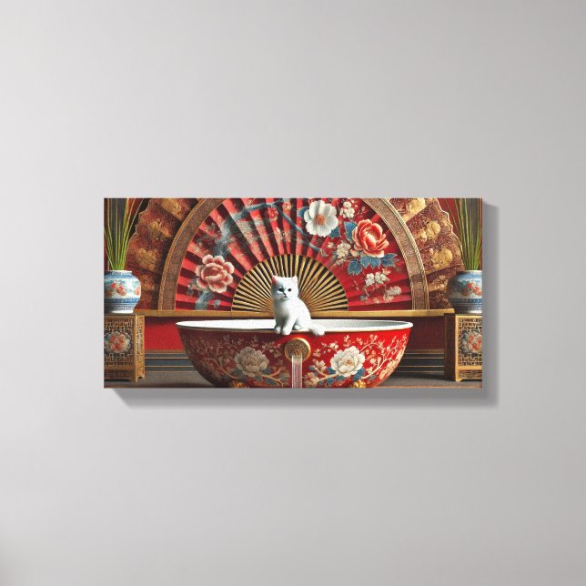 Impressão Em Tela Ophelia Toma Um Banho (Frente)