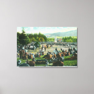 Impressão Em Tela Opinião as multidões em Golden Gate Park em