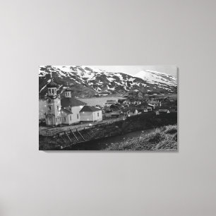 Impressão Em Tela Opinião da cidade de Unalaska, fotografia de