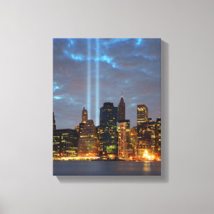 Impressão Em Tela Opinião da skyline da cidade na noite