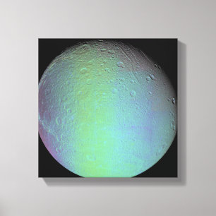Impressão Em Tela Opinião de cor falsa da lua Dione de Saturn