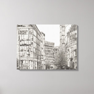 Impressão Em Tela Opinião de Manchester Deansgate de cafe.2010