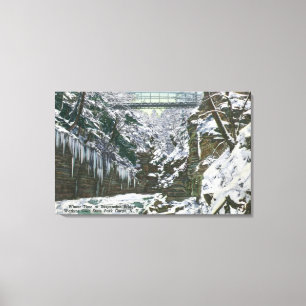 Impressão Em Tela Opinião de ponte de suspensão do desfiladeiro do