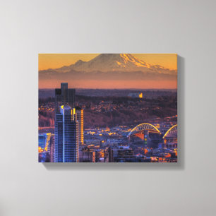 Impressão Em Tela Opinião do centro de Seattle, futebol da