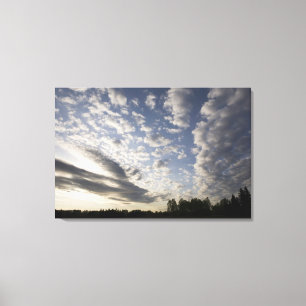 Impressão Em Tela Opinião do céu do horizonte com nuvens
