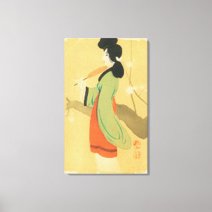 Impressão Em Tela Opinião uma mulher japonesa em ParisParis, France