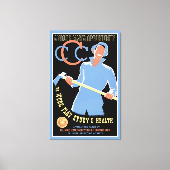 Impressão Em Tela Oportunidade de Um Jovem - L (Frente)