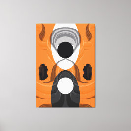 Impressão Em Tela Opostos Abstratos Contemporâneos em Harmonia