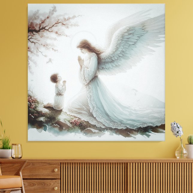 Impressão Em Tela Oração do Anjo da Guarda (Insitu(Sala de estar))