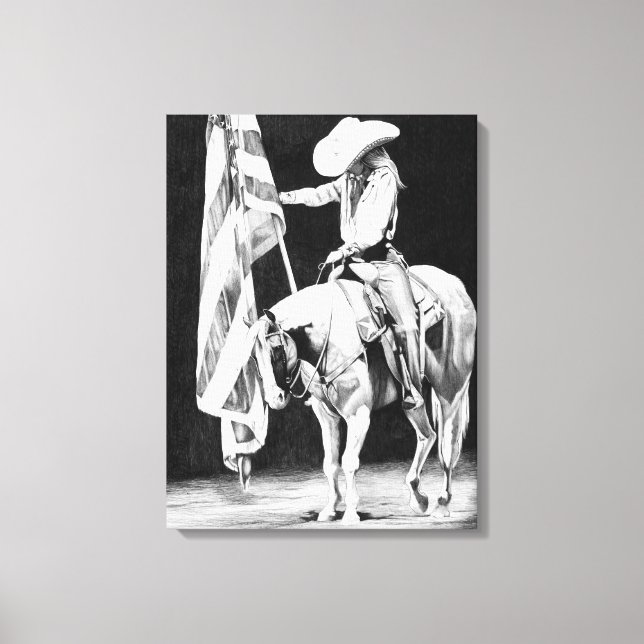 Impressão Em Tela Orações de Stampede (esferográfica) (Frente)