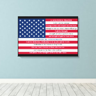 Impressão Em Tela Orador Soldado Personalizado EUA Bandeira American