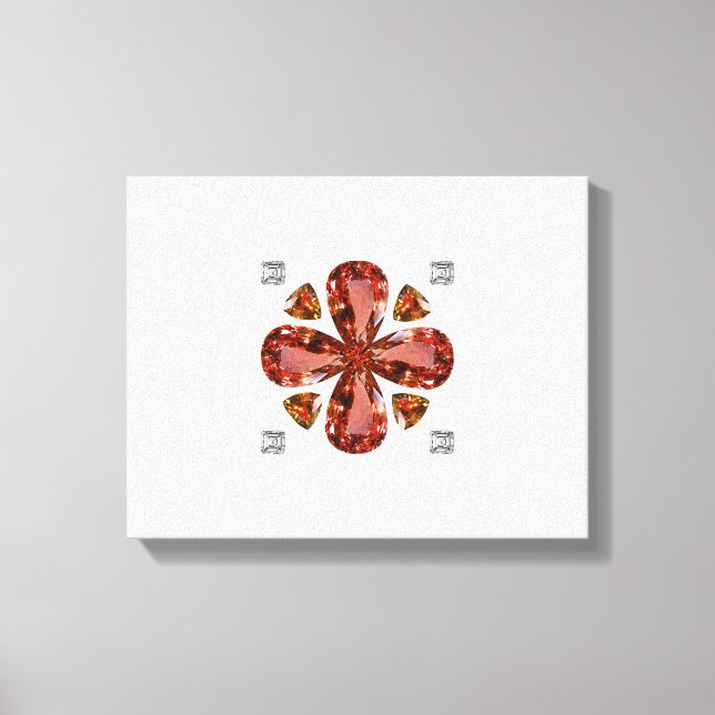 Impressão Em Tela Orange Gemstone Diamond Art, Orange (Frente)