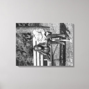 Impressão Em Tela Orangotango e menino na fotografia nacional do