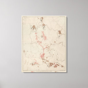 Impressão Em Tela OreBodies e topografia de MineHill, Almaden novo