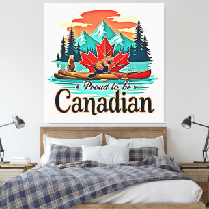 Impressão Em Tela Orgulho de ser canadense