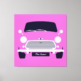 Impressão Em Tela Original clássico Austin Mini Cooper