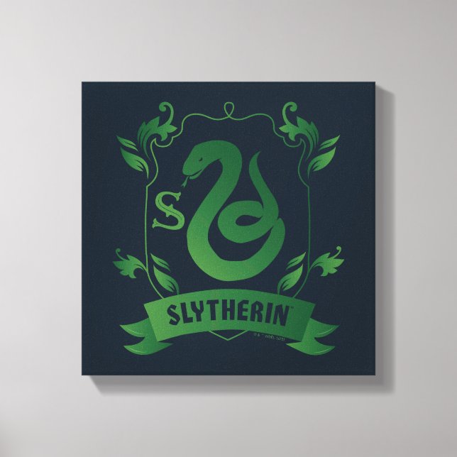 Impressão Em Tela Ornamentado SLYTHERIN™ House Crest (Frente)