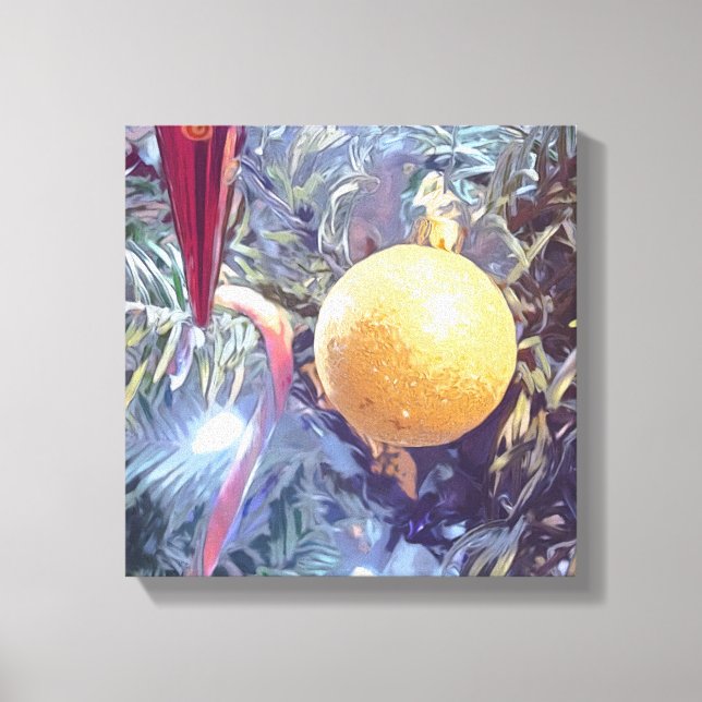 Impressão Em Tela Ornamentos de férias de inverno (Frente)