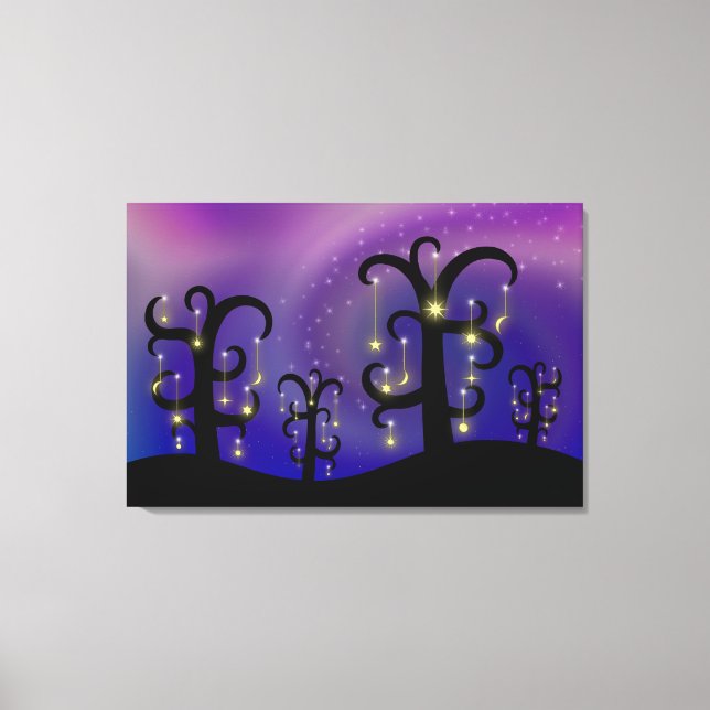 Impressão Em Tela Orquard de Telas de Estrelas (Frente)