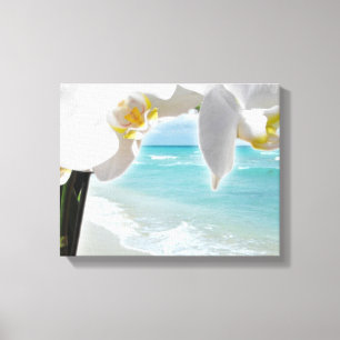 Impressão Em Tela Orquídea da praia do Aqua