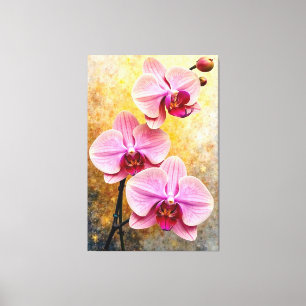 Impressão Em Tela Orquídea Elegância