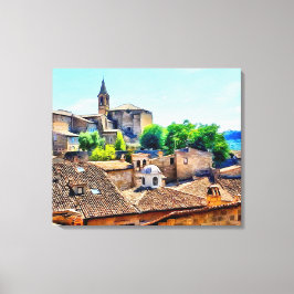 Impressão Em Tela Orvieto Italy Hillside
