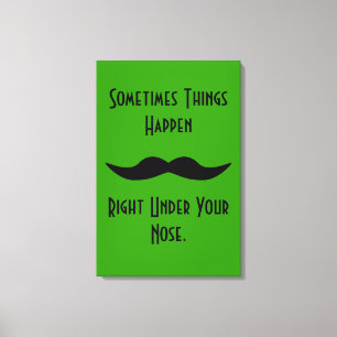 Impressão Em Tela Os bigodes acontecem