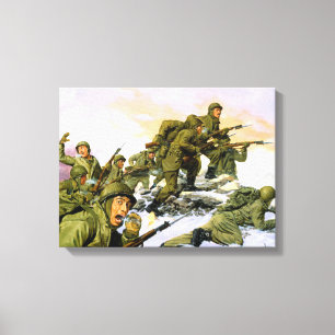 Impressão Em Tela Os Borinqueneers De Dominic D'Andrea