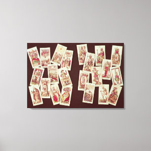 Impressão Em Tela Os cartões de tarot dos Arcana principais