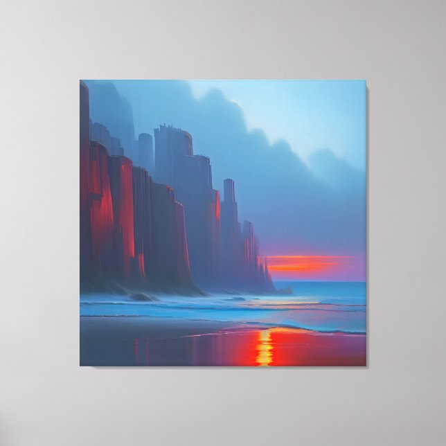 Impressão Em Tela Os Cliff Vermelhos (Frente)