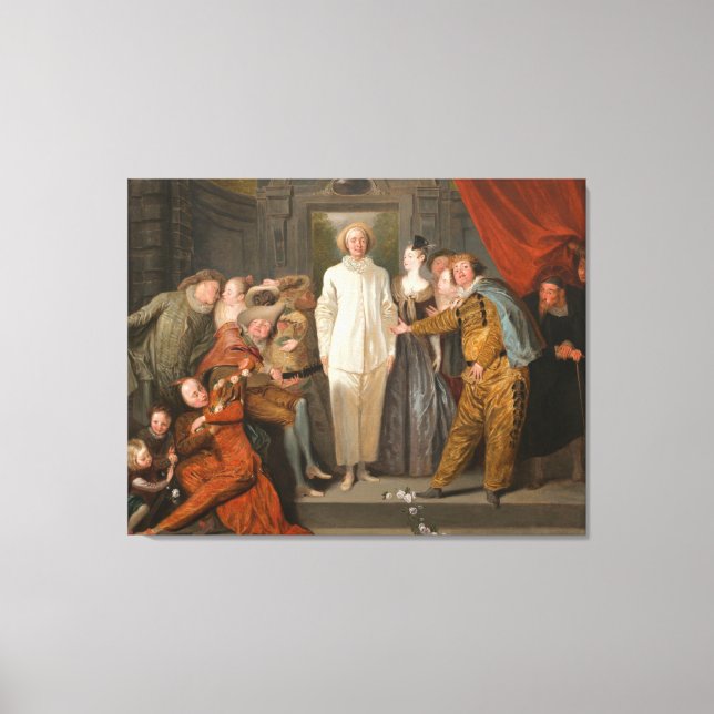 Impressão Em Tela Os comediantes italianos (Frente)