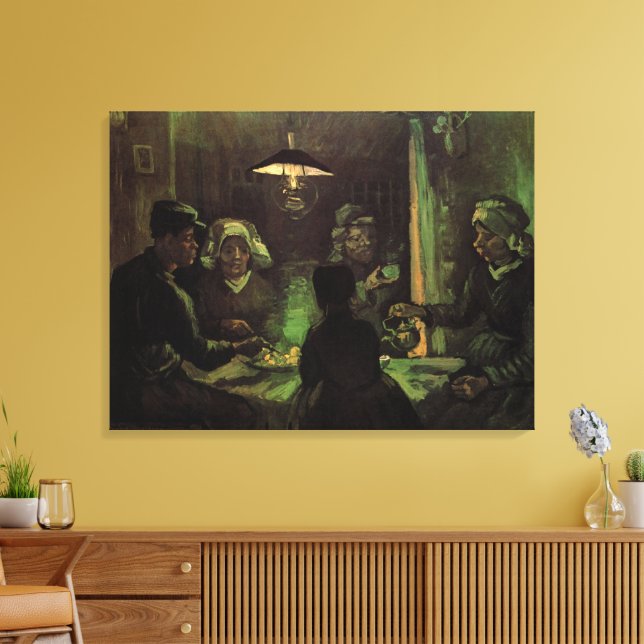 Impressão Em Tela Os comedores de batata de Vincent van Gogh (Insitu(Sala de estar))