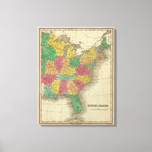 Impressão Em Tela Os Estados Unidos 15