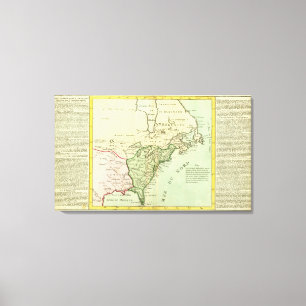 Impressão Em Tela Os Estados Unidos, Canadá