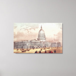 Impressão Em Tela Os Estados Unidos Capitólio, C.C. de Washington