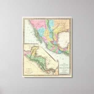 Impressão Em Tela Os Estados Unidos de México