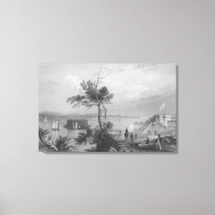 Impressão Em Tela Os estreitos do forte Hamilton