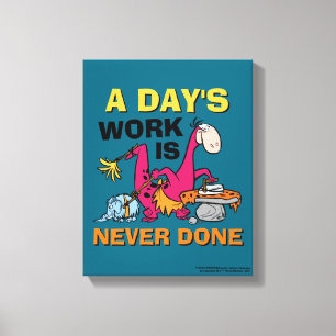 Impressão Em Tela Os Flintstones  Centro De Limpeza Dino