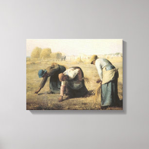Impressão Em Tela Os Gleaners, 1857