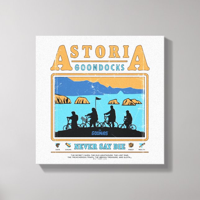 Impressão Em Tela Os Goonies Silhuettes Sobre Astoria Goondocks (Frente)