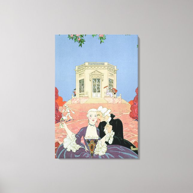 Impressão Em Tela Os Indolentes, ilustração de 'Fetes Galantes' (Frente)