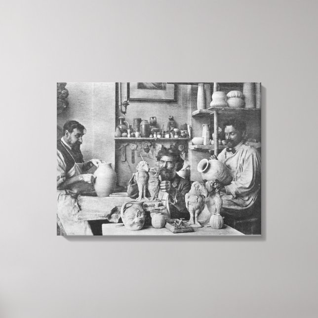 Impressão Em Tela Os irmãos Martin no estúdio do Southall (Frente)