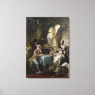 Impressão Em Tela Os jogadores de xadrez, 1887 2